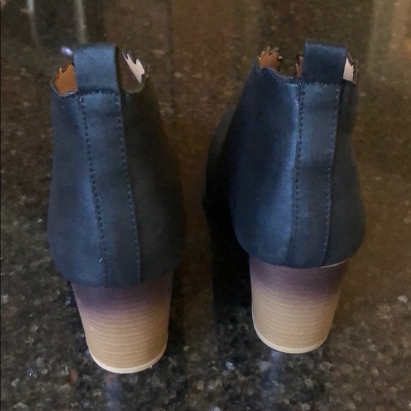 Qupid Open Top Bootie Black Size 7.5 - Picture 3 of 8